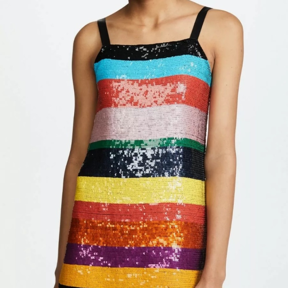 NWT Alice + Olivia Bridget Sequin Dress Sz 8
